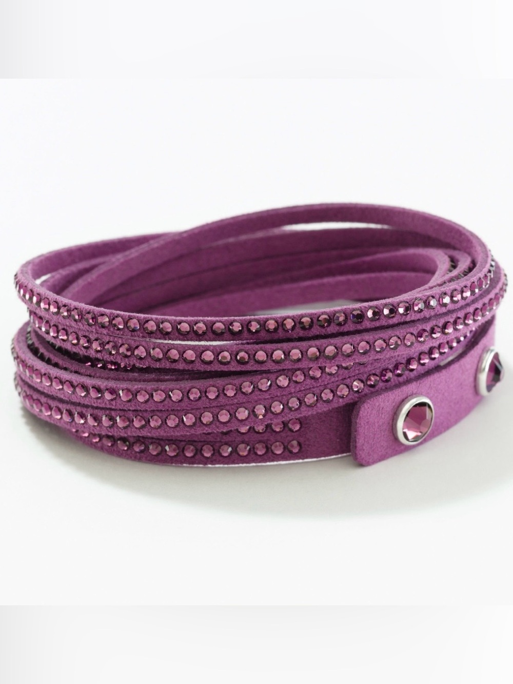 NWT Touchstone Crystal “Amethyst” Wrap-star Bracelet, CURRENT catalog